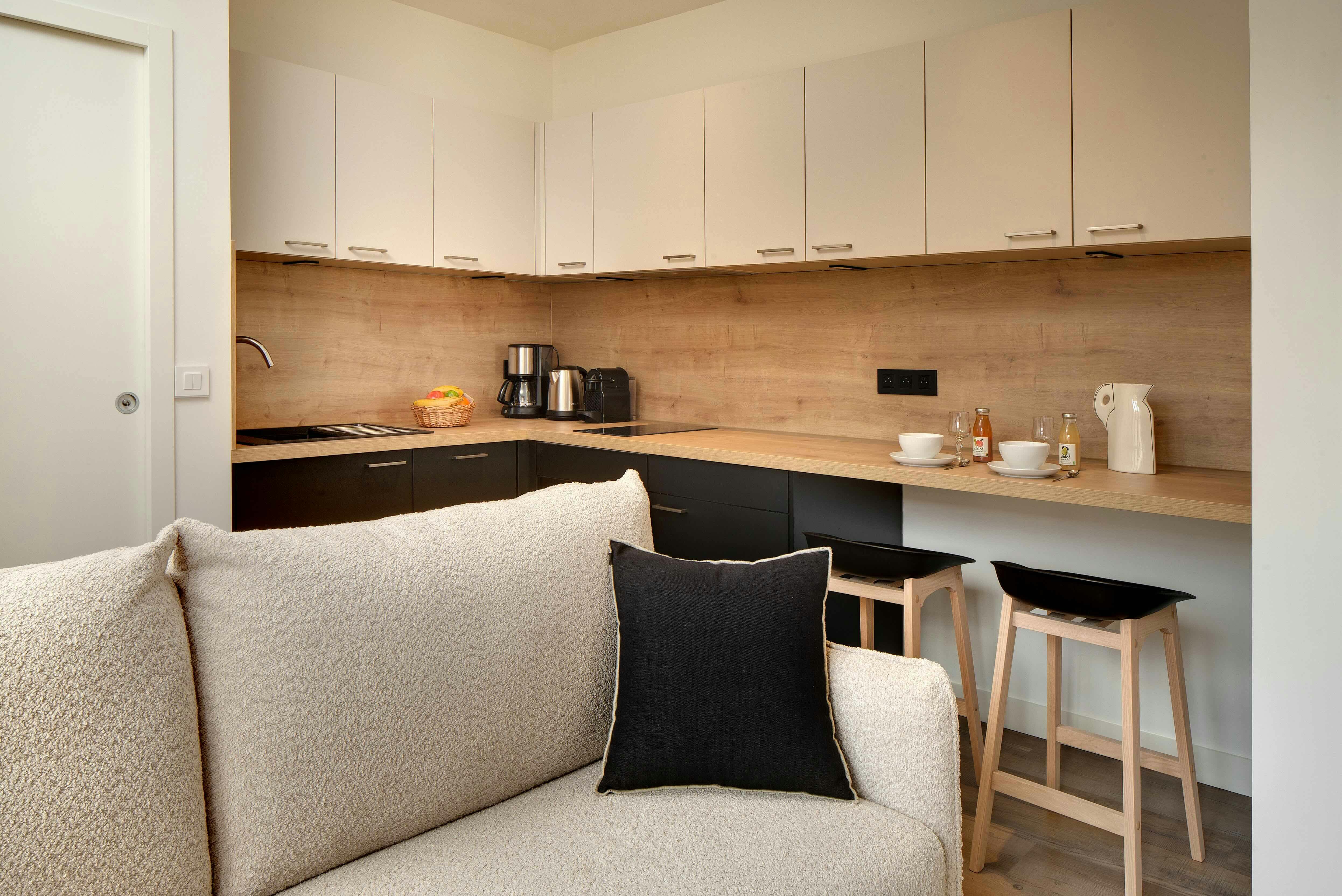 Cuisine de l'appartement Madeloc à Collioure