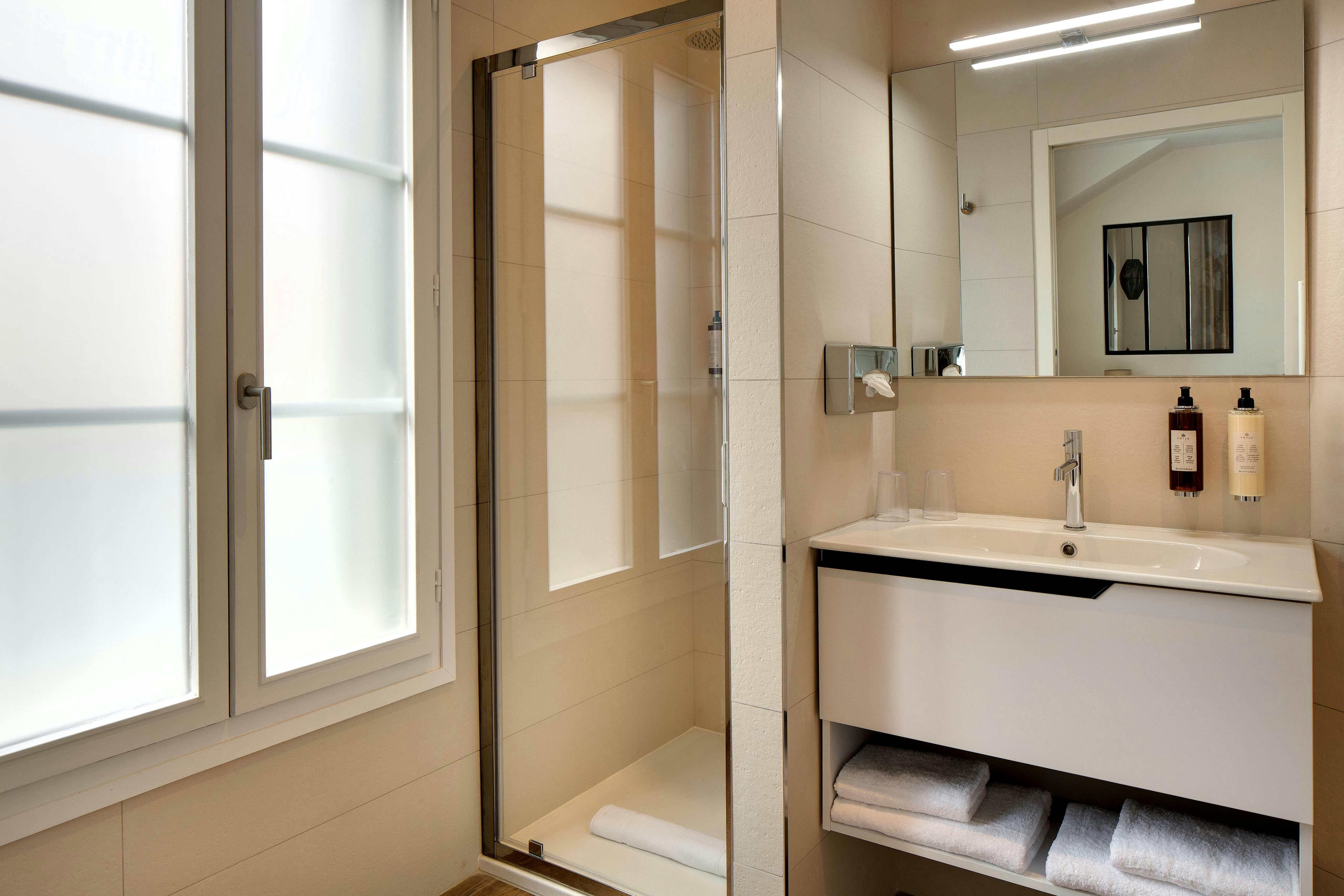 Salle de bains de l'appartement Madeloc à Collioure