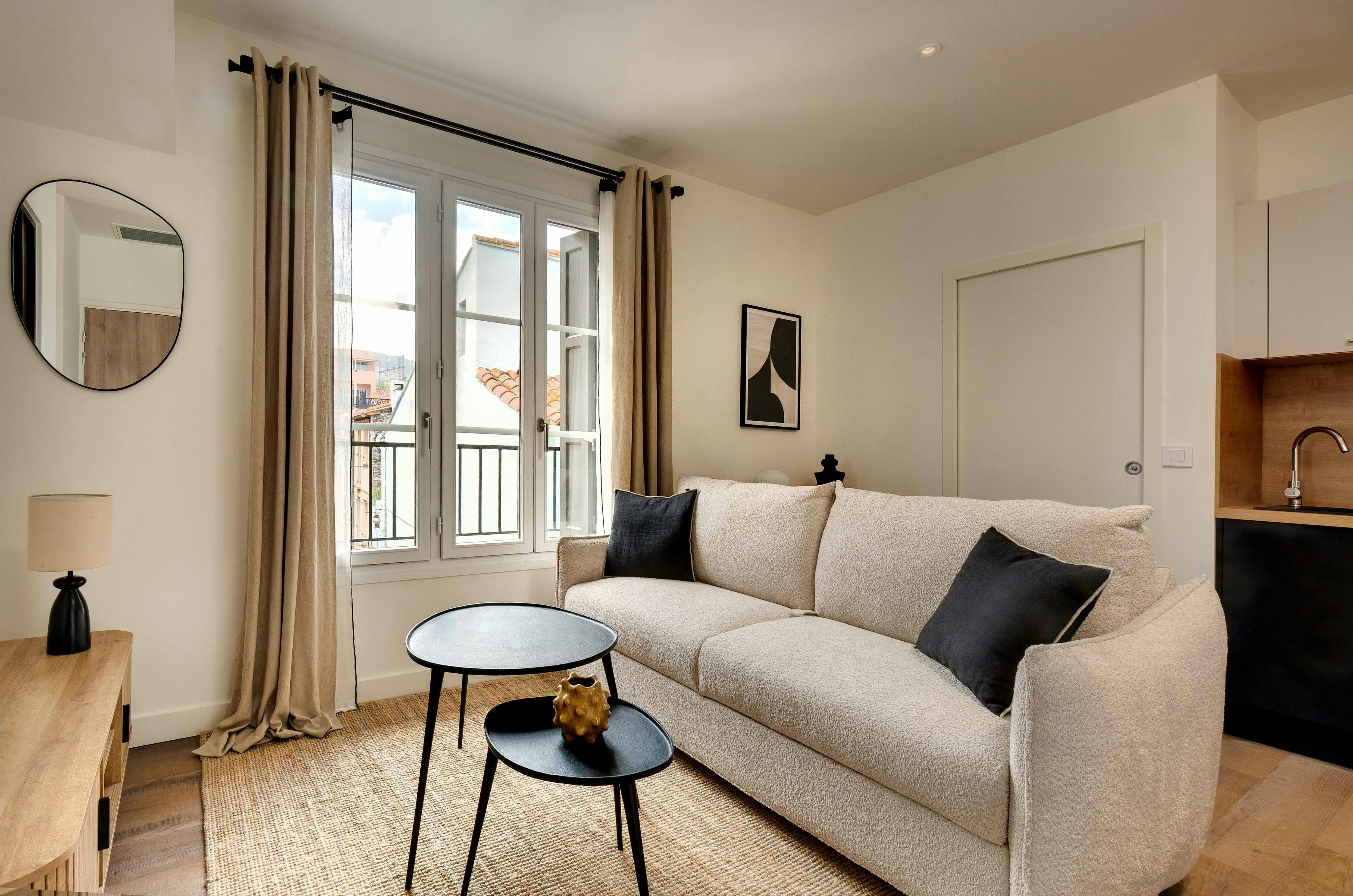 Salon de l'appartement Madeloc à Collioure