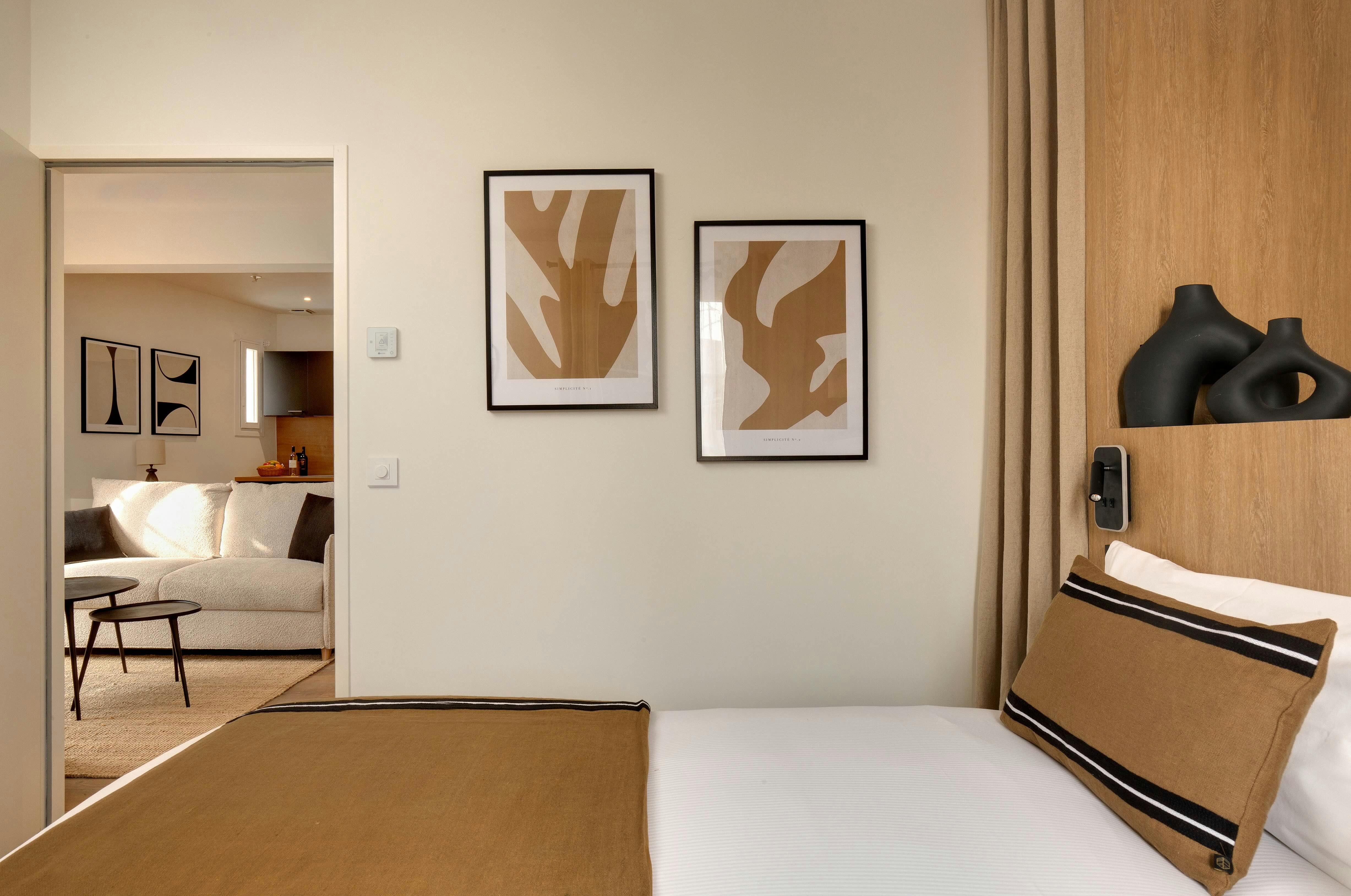 Chambre de l'appartement Sailfort à Collioure