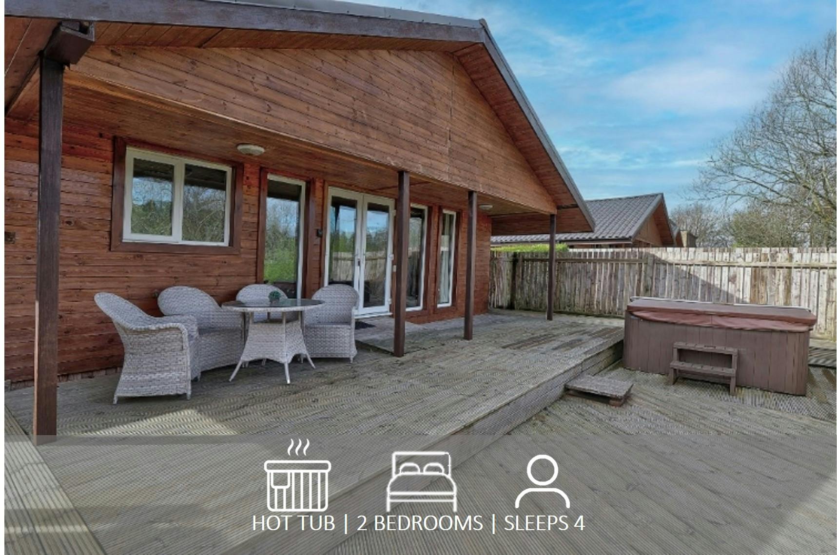 Riverside Lodges Ripon Lodge Overview - hot tub, 2 bedroom/bathroom, sleeps 4