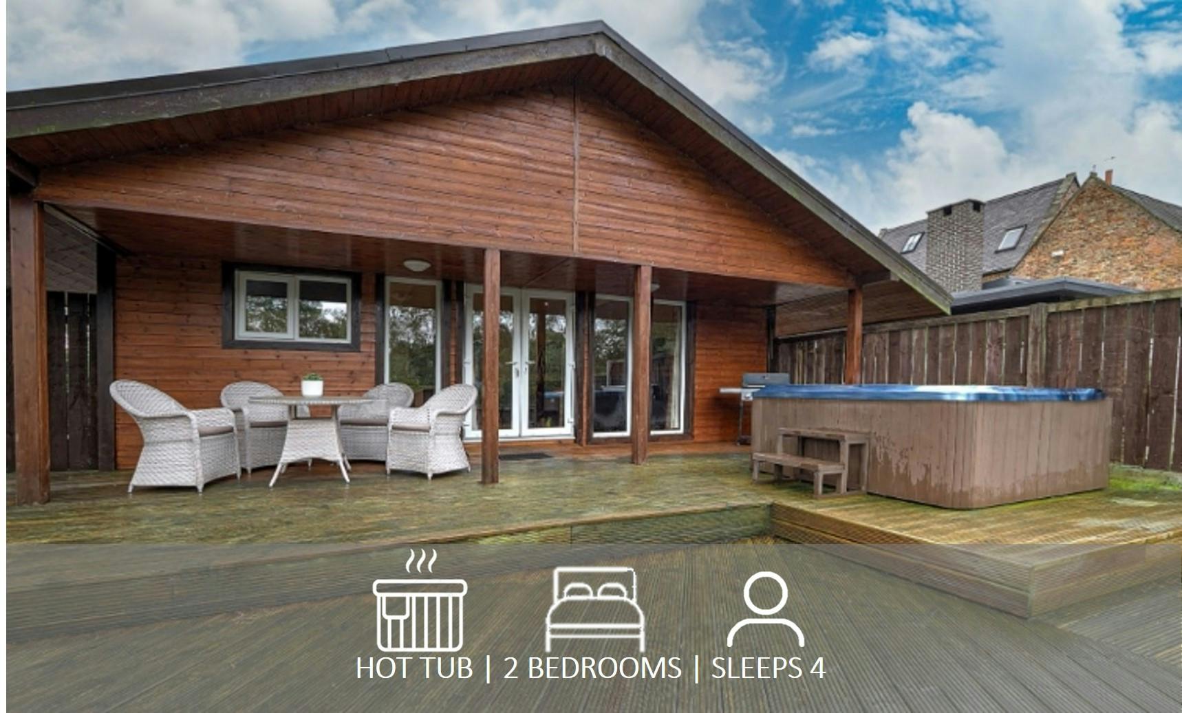 Riverside Lodges Ripon Lodge Overview - hot tub, 2 bedroom/bathroom, sleeps 4
