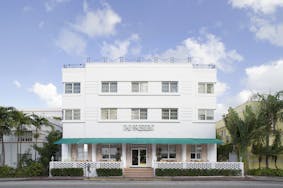 President Villa Miami Beach's sister hotel - President Hotel Facade View from Collins Avenue