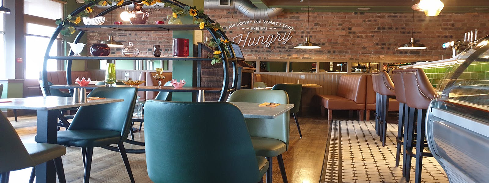 Interior in the HS-1 restaurant in the Royal Hotel, Stornoway, Isle of Lewis