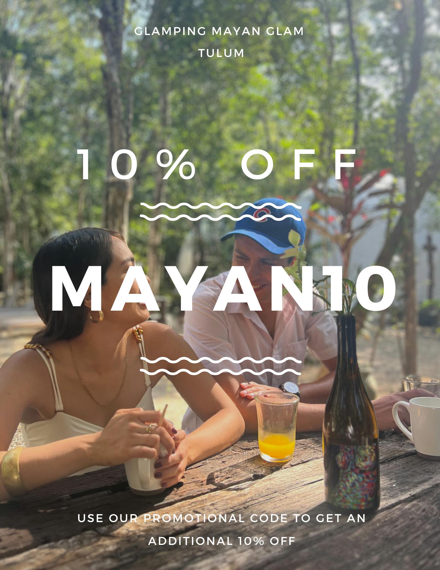 10% OFF COUPON TULUM STAY GLAMPING