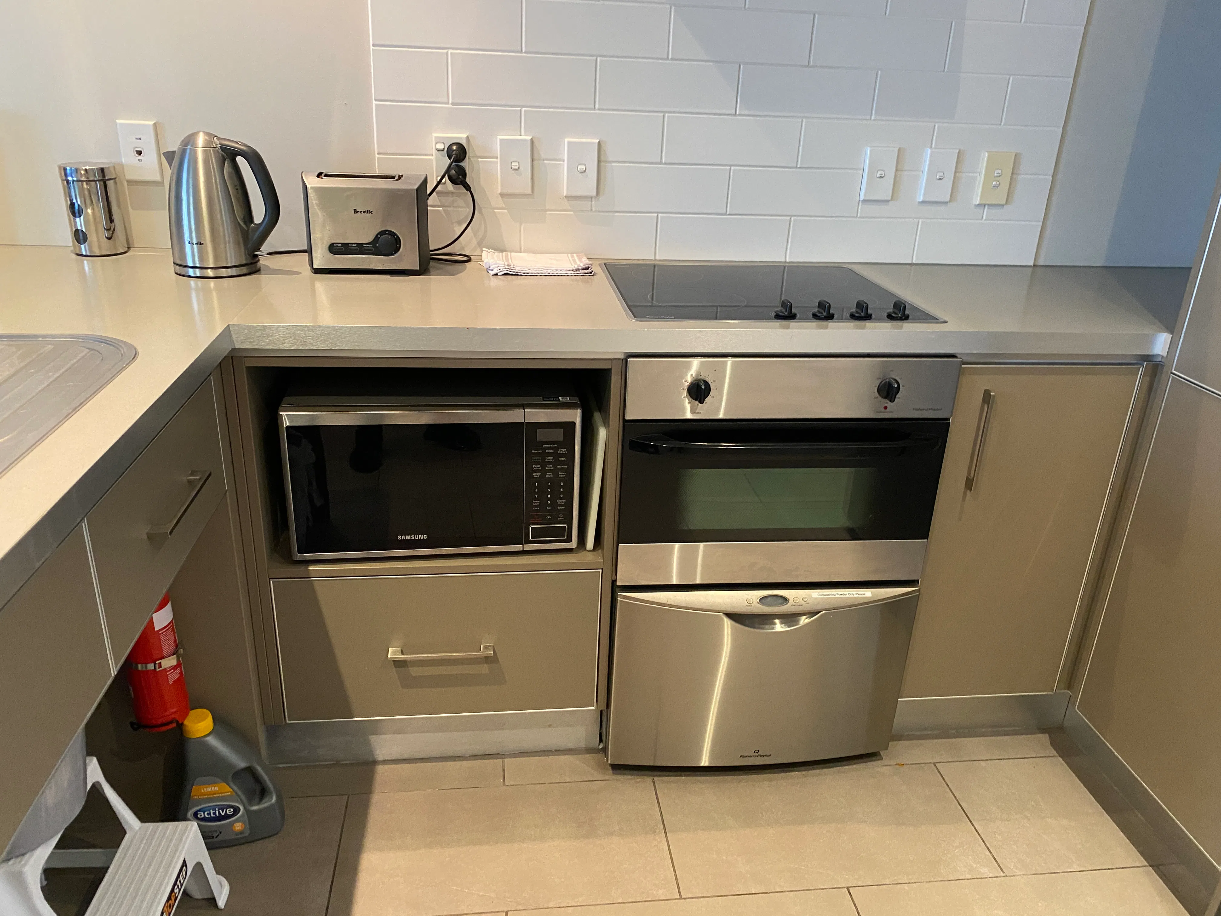 Cooking top,, Stove, Kettle, Toaster and Microwave available for your private use.