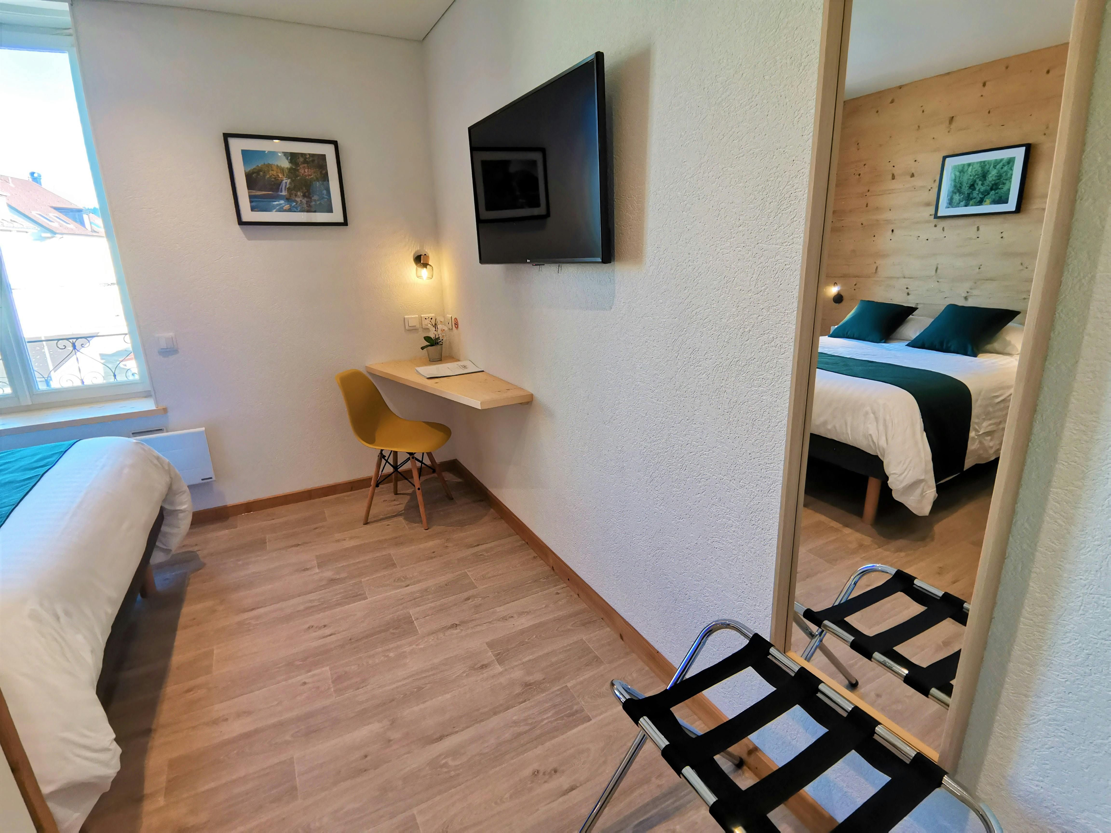 Chambre Confort Double - Hptel les Montagnards Morteau