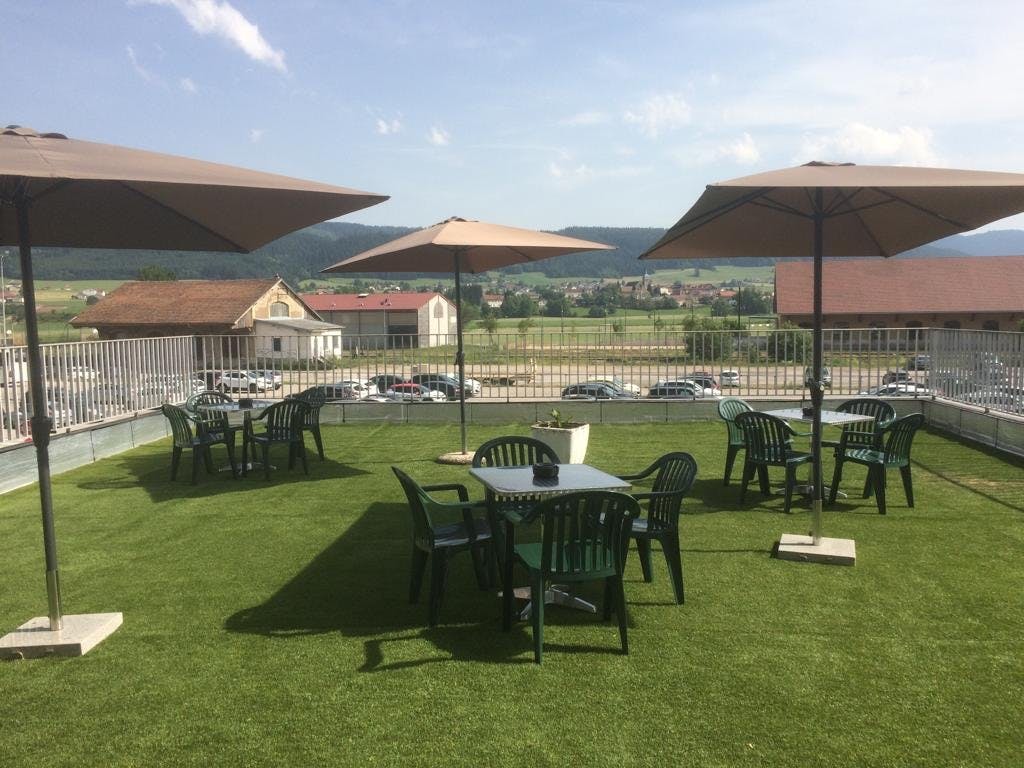 Terrasse hôtel les Montagnards