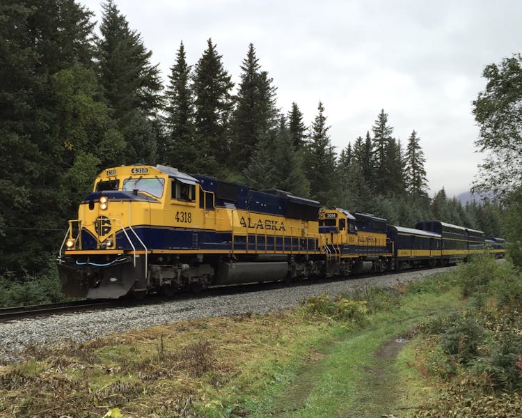 Alaska Railroad runs through the property