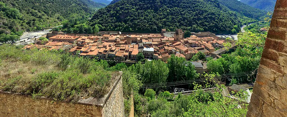Villefranche de conflent vue d'en haut
