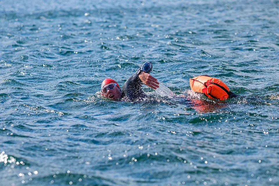 Natation en mer a collioure