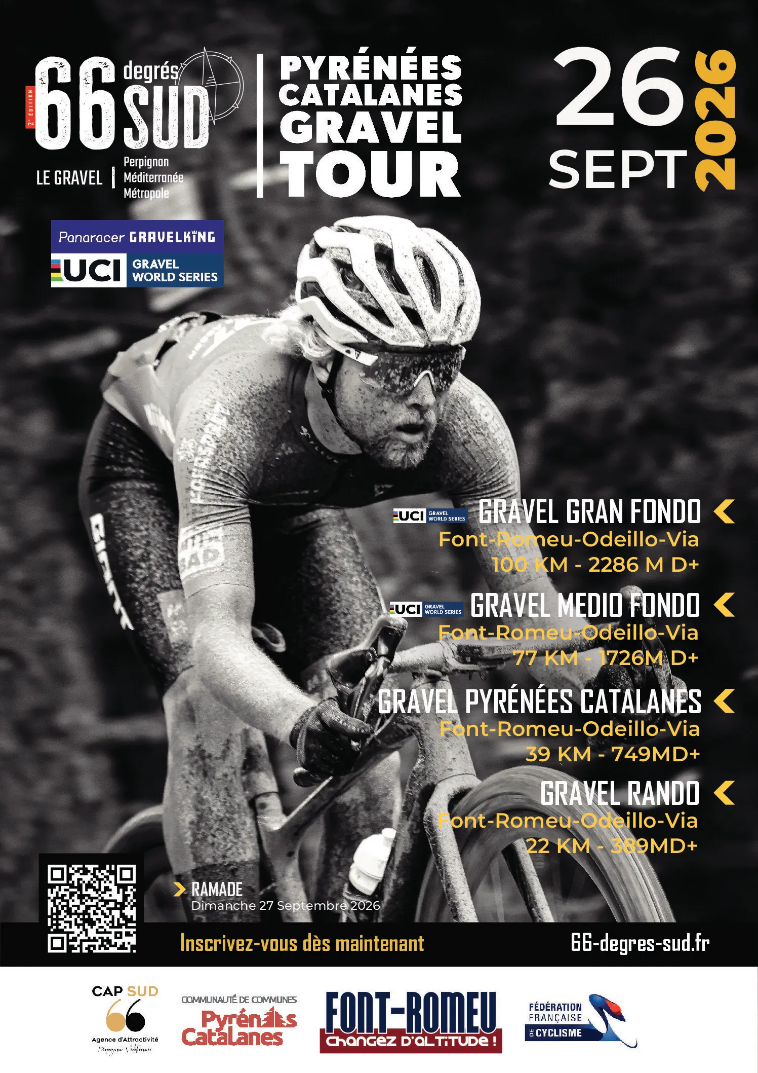 Affiche du "Pyrénées Catalanes Gravel Tour"