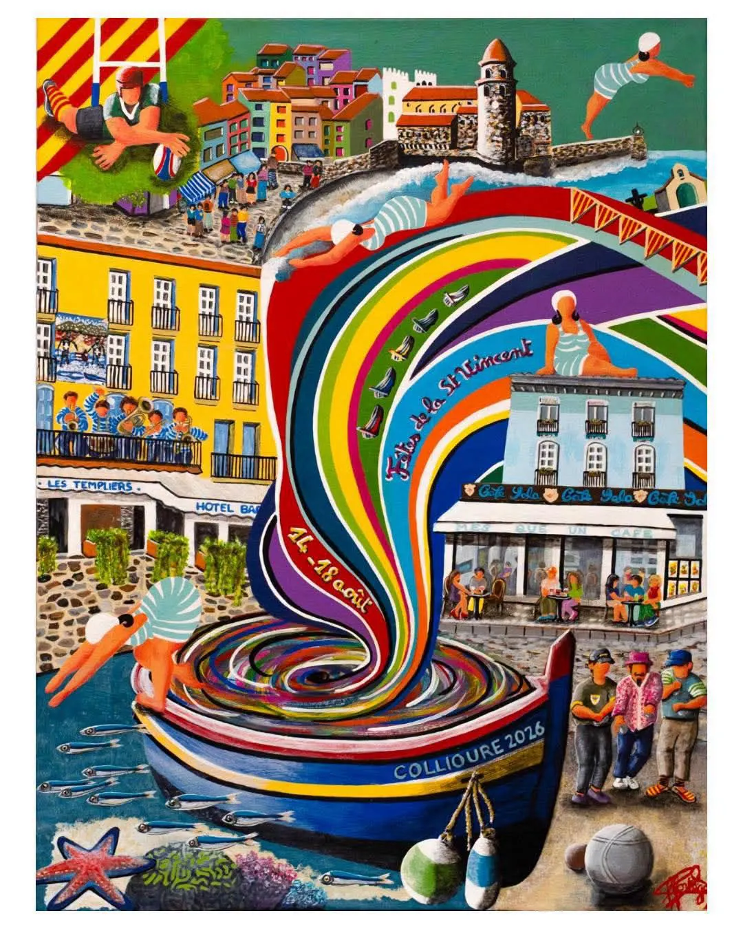 affiche des fetes de saint vincent a collioure