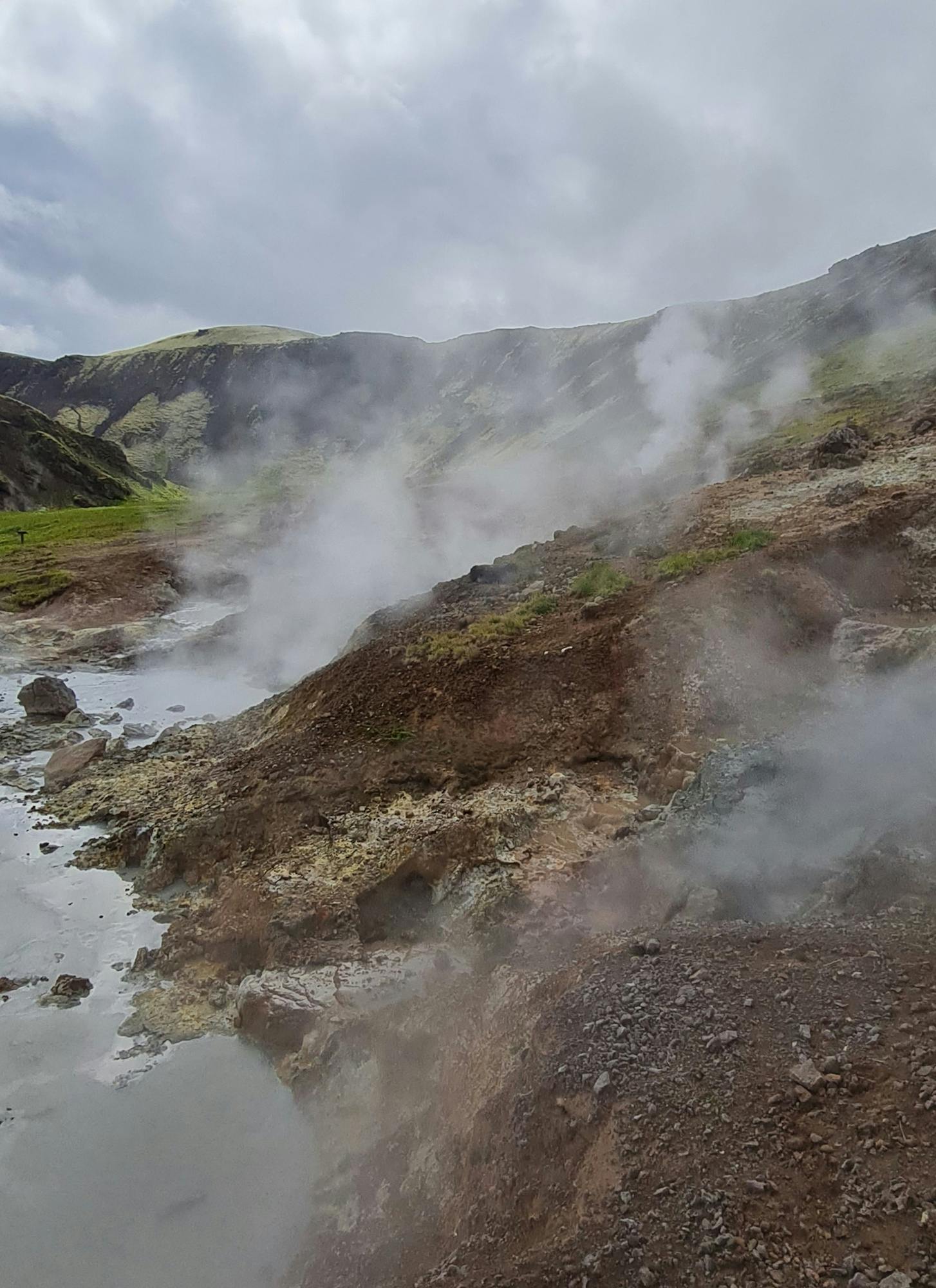 Hiking in Reykjadalur - Klambragil canyon