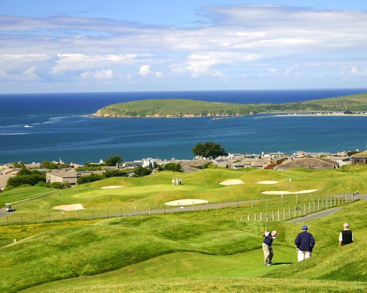 Robert Trent Jones Jr designed golf links, the Masters, bodega bay