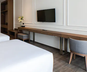 Deluxe Twin Bed, Pattaya Hotel, Elegant Hotel, One Patio Hotel, 파타야 호텔, 엘레강트 호텔