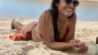 Woman at the Lençóis Maranhenses, Brazil.