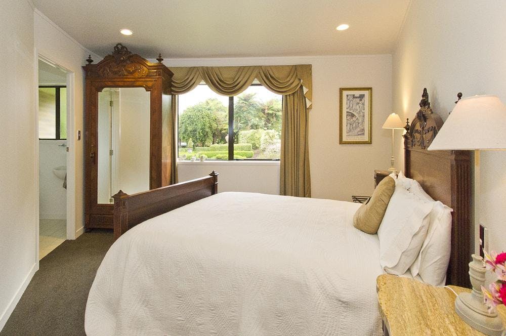 Tui looks out onto the garden