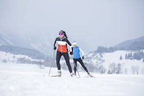 Langlaufen im winter in Rauris Salzburg Österreich