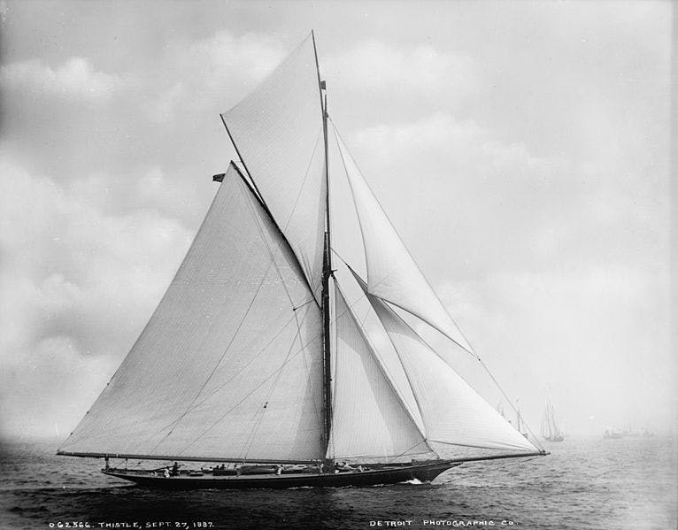 Sailing yacht, "Thistle"