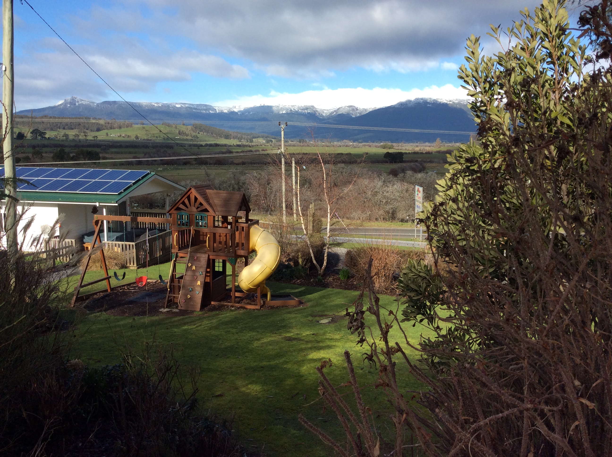 Childrens Playground with views of The Great Western Tiers