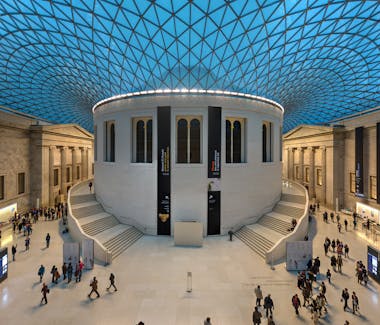 The interior court of the British Museum
