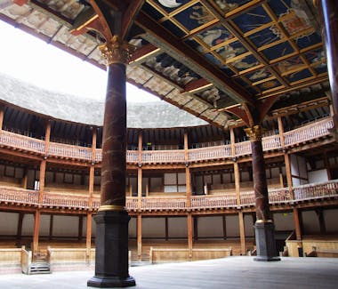 The interior of the Globe Theatre