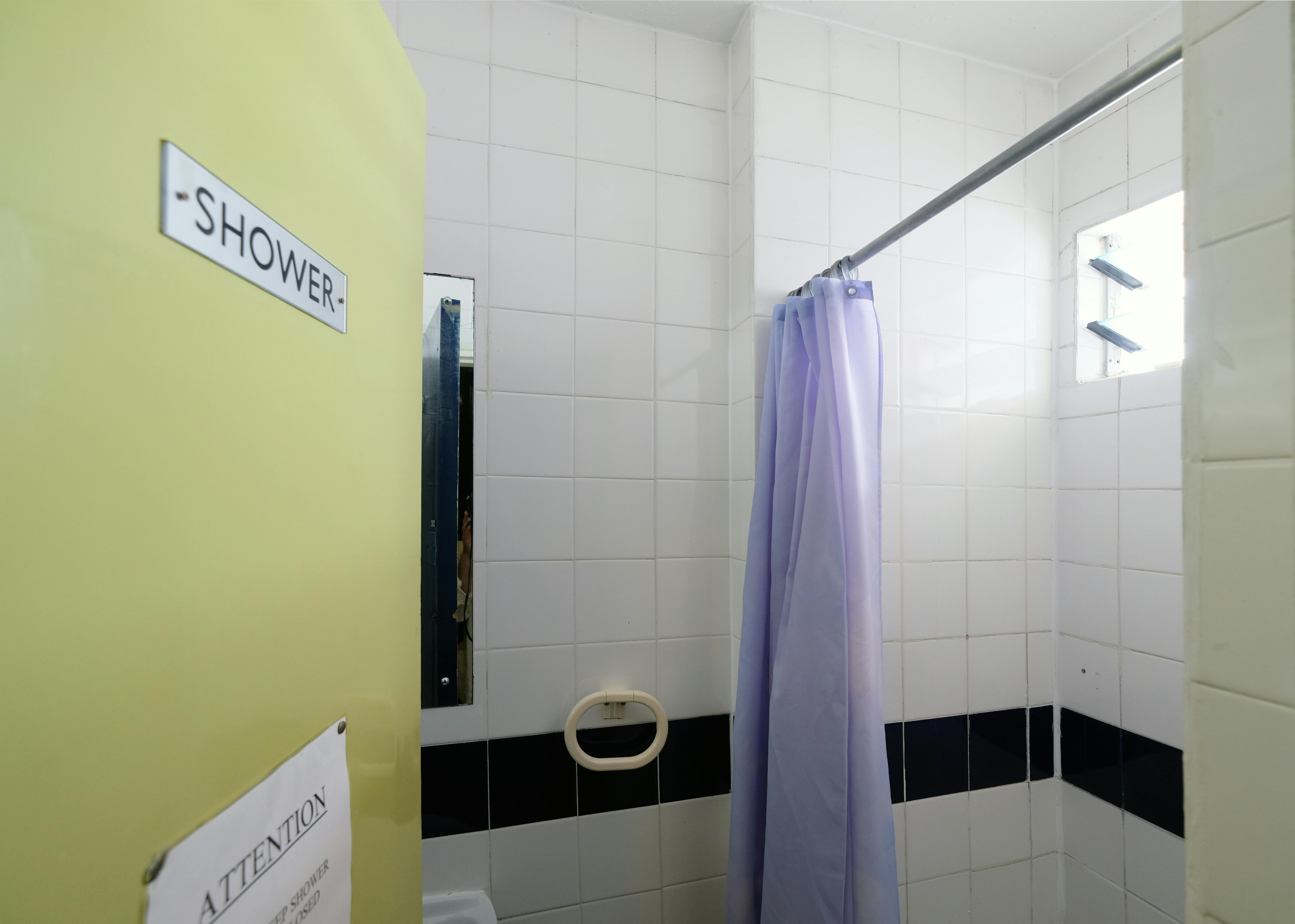 A shared bathroom. Fairways Hotel, Paddington. Budget rooms, London