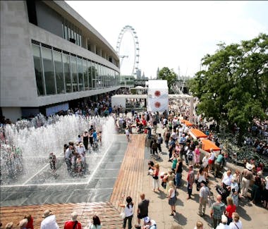 The riverside terrace at the Southbank Centre