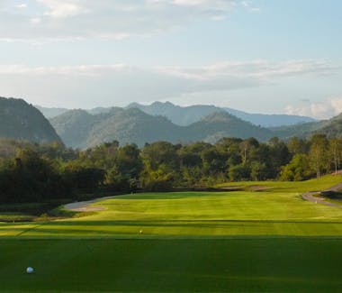 Luang Prabang golf course fairway hole