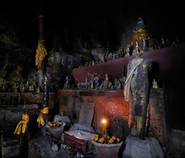 Luang Prabang Pak Ou Caves Buddha statues