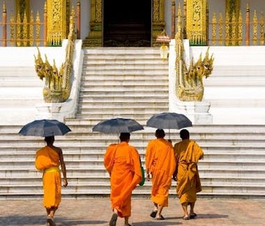Luang Prabang Wat Xiengthong Buddhist Monks