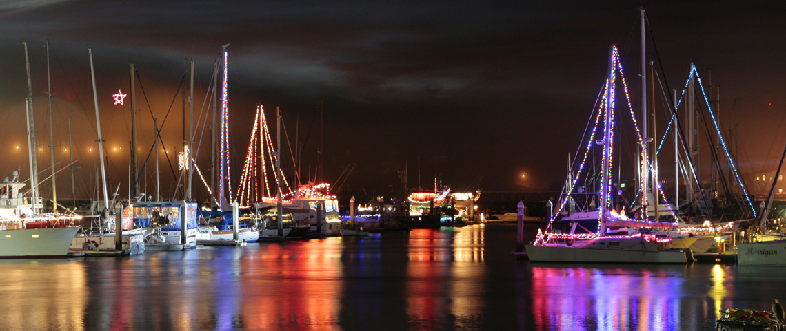 December Festival of Lights in Pillar Point Harbor
