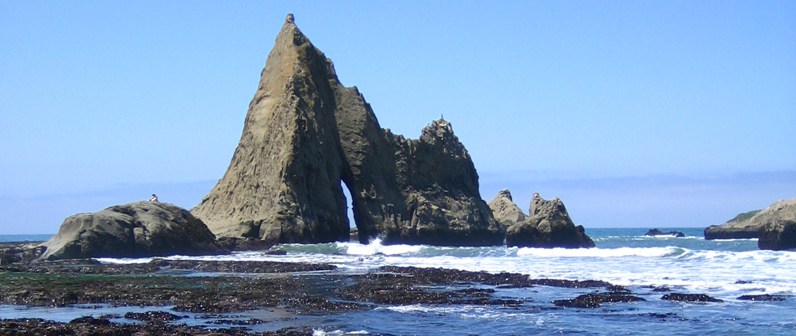 Coastal rock formations