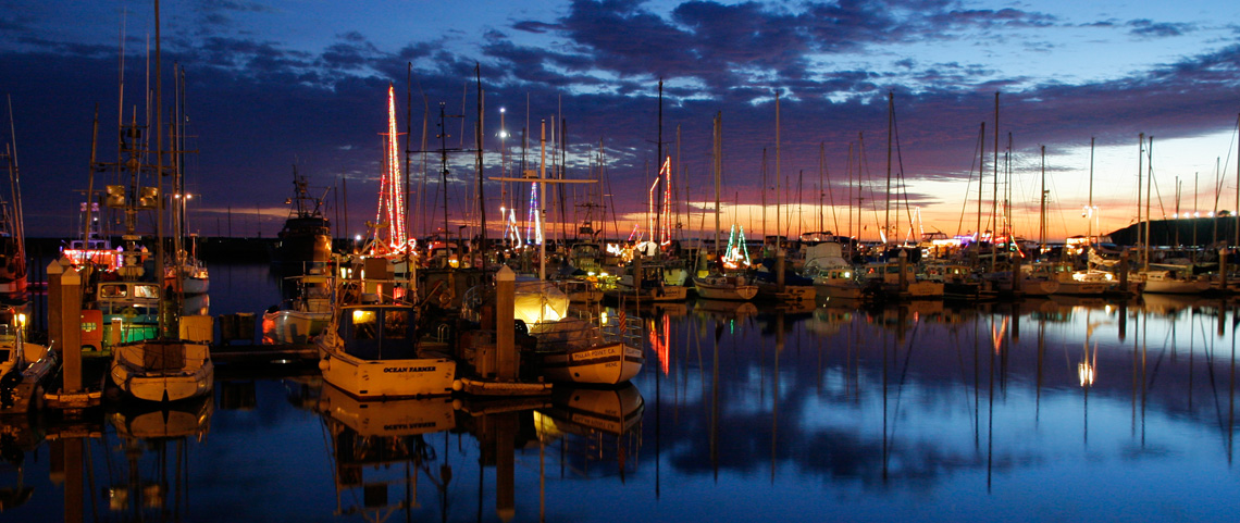December Festival of Lights in Pillar Point Harbor