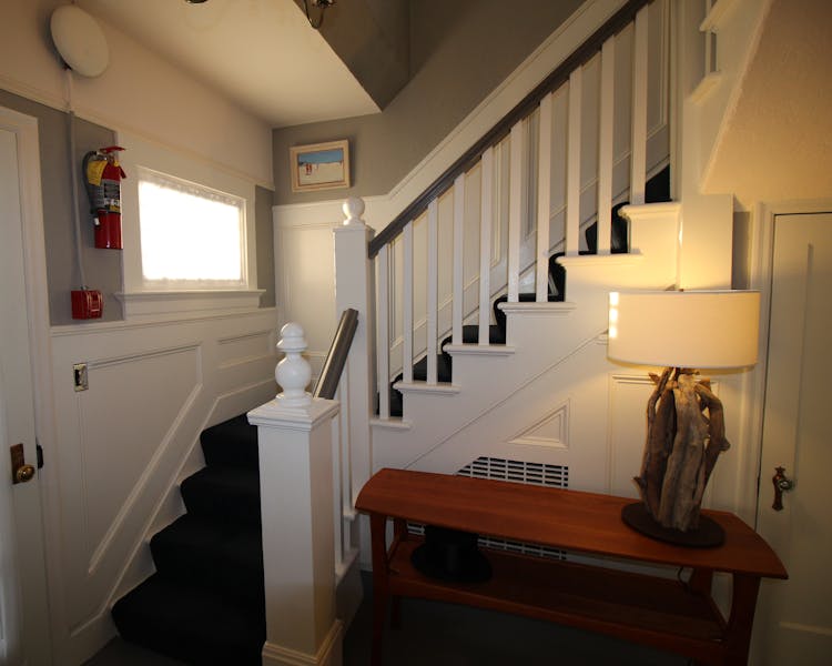 Staircase to 2nd floor of Inn