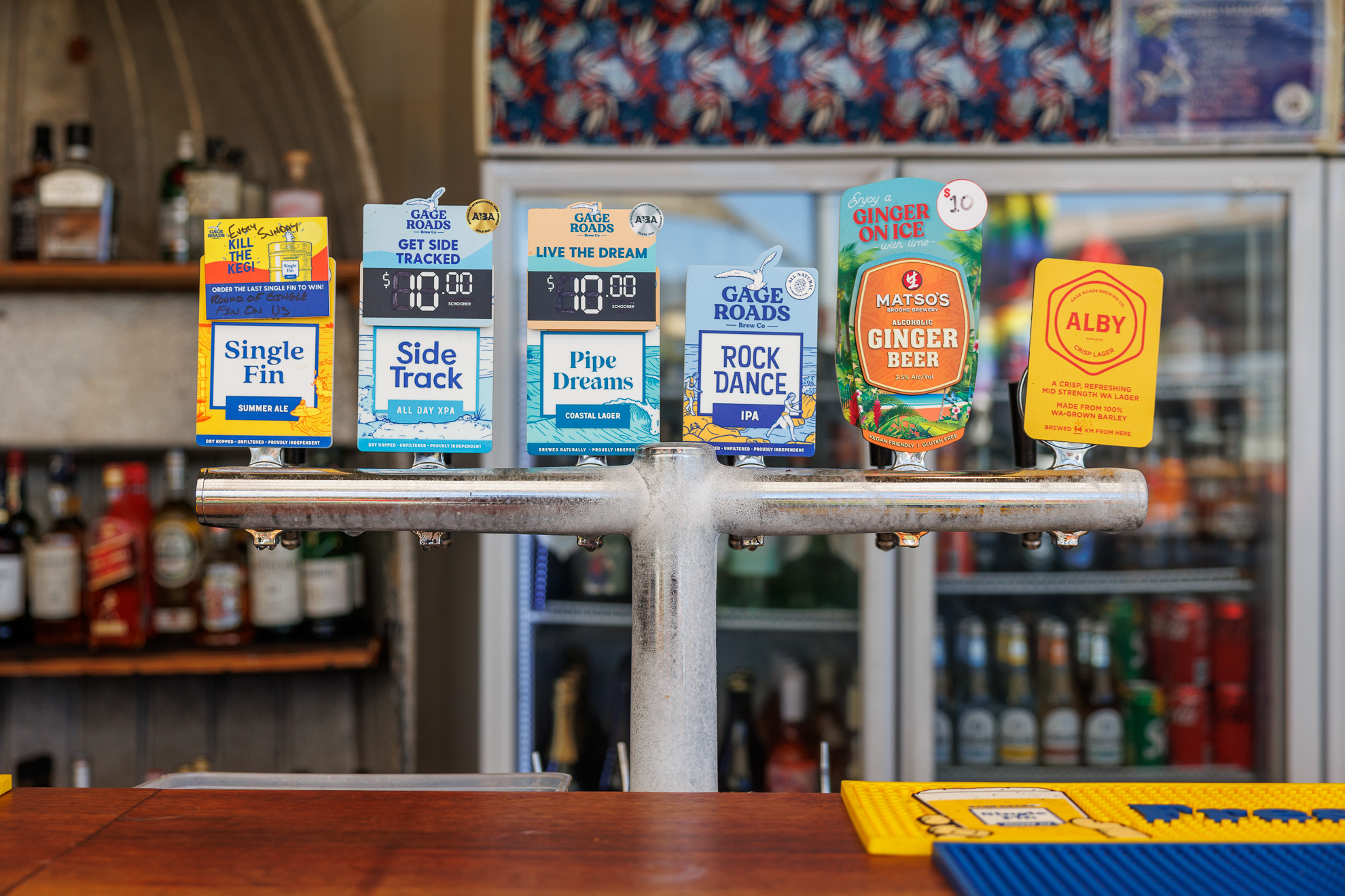 Beers on tap at Old Man and The Sea