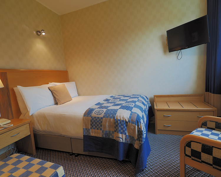 Double room in the Cabarfeidh Hotel.