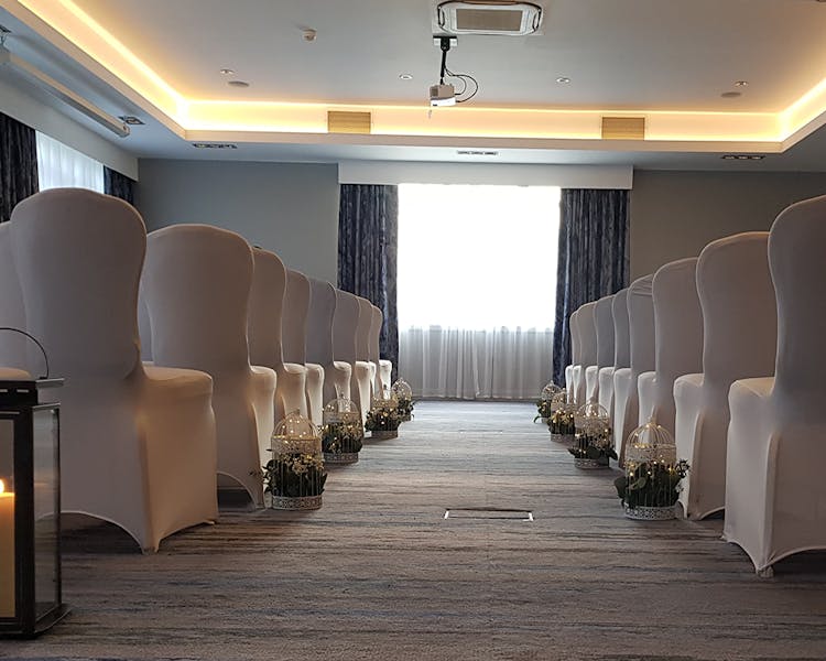 ceremony set up for weddings at the Cabarfeidh hotel