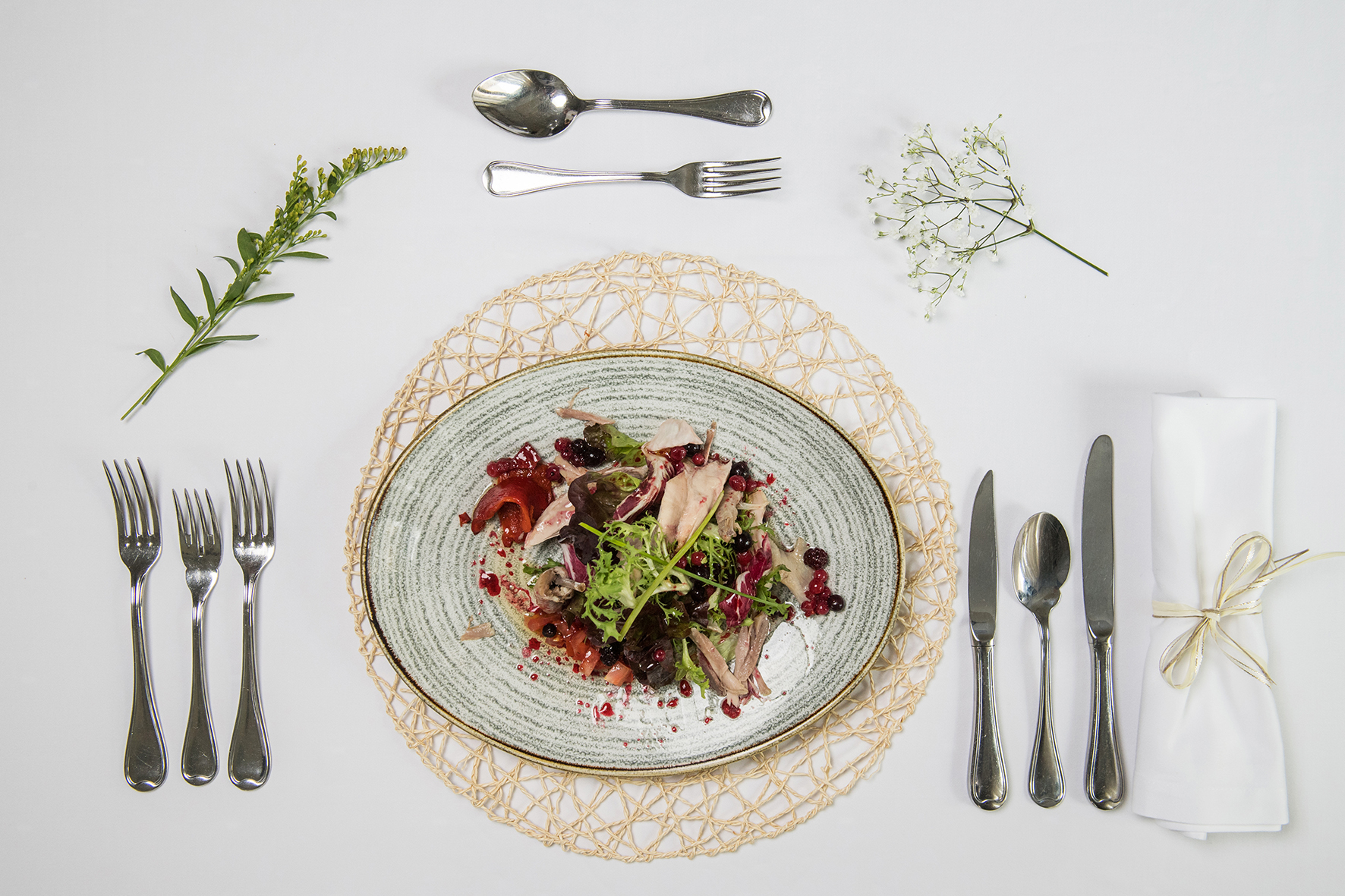 Platos para vegetarianos Restaurante La Estiva.
