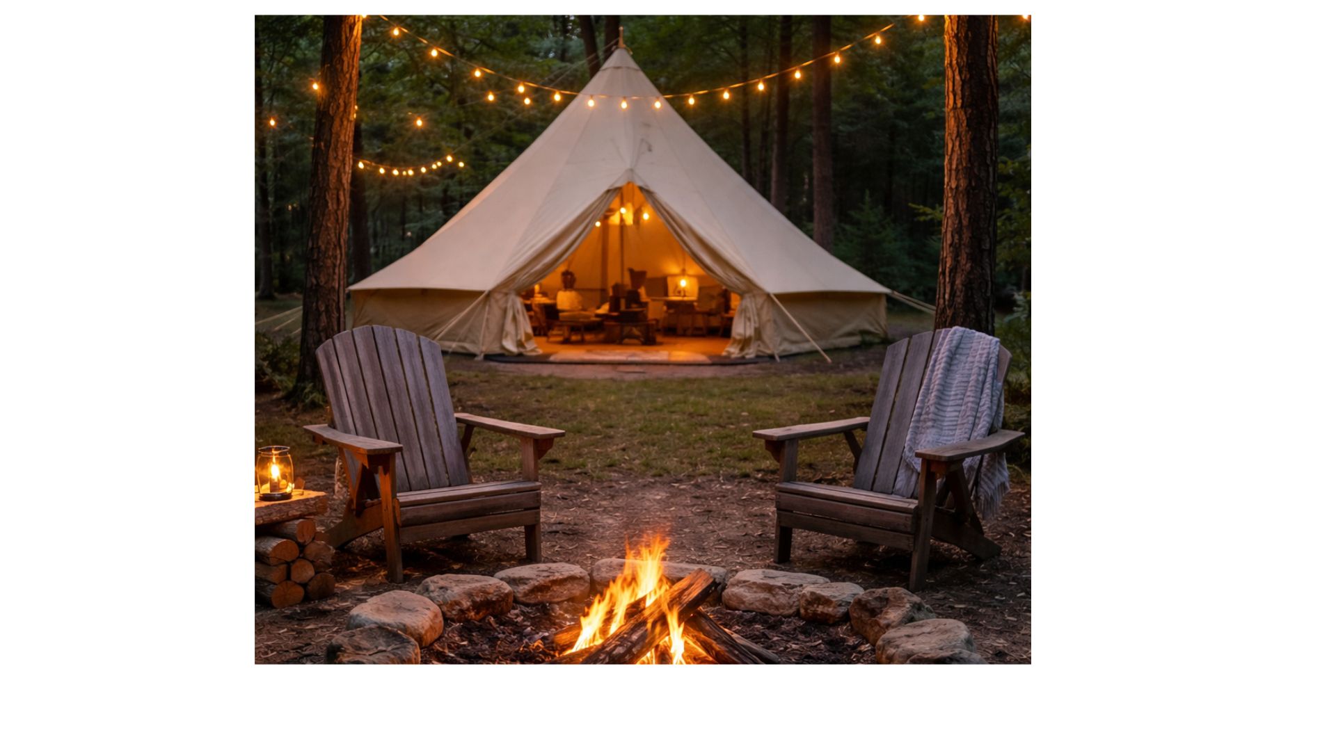 Curated Campsite with Bell Tent Provided