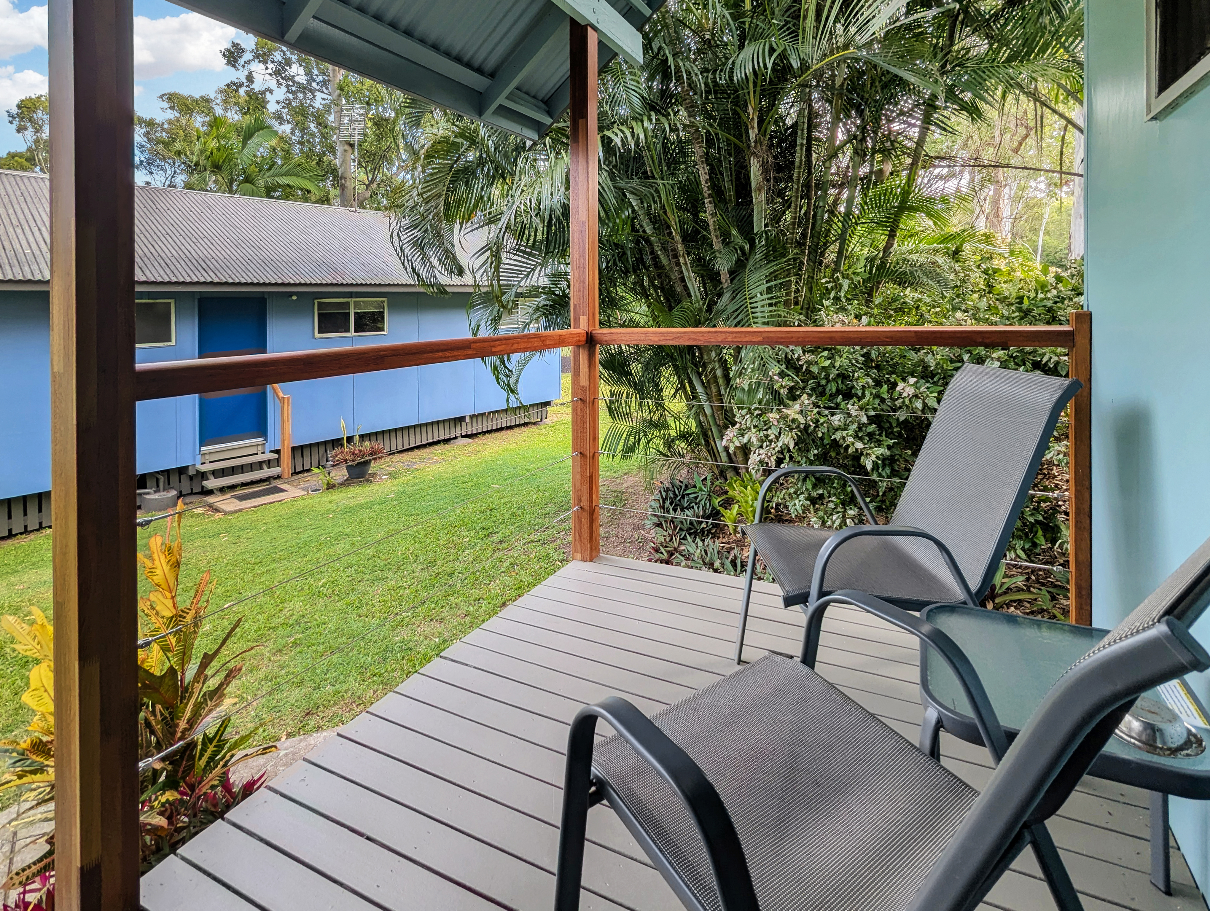 Cabin verandah relaxing view