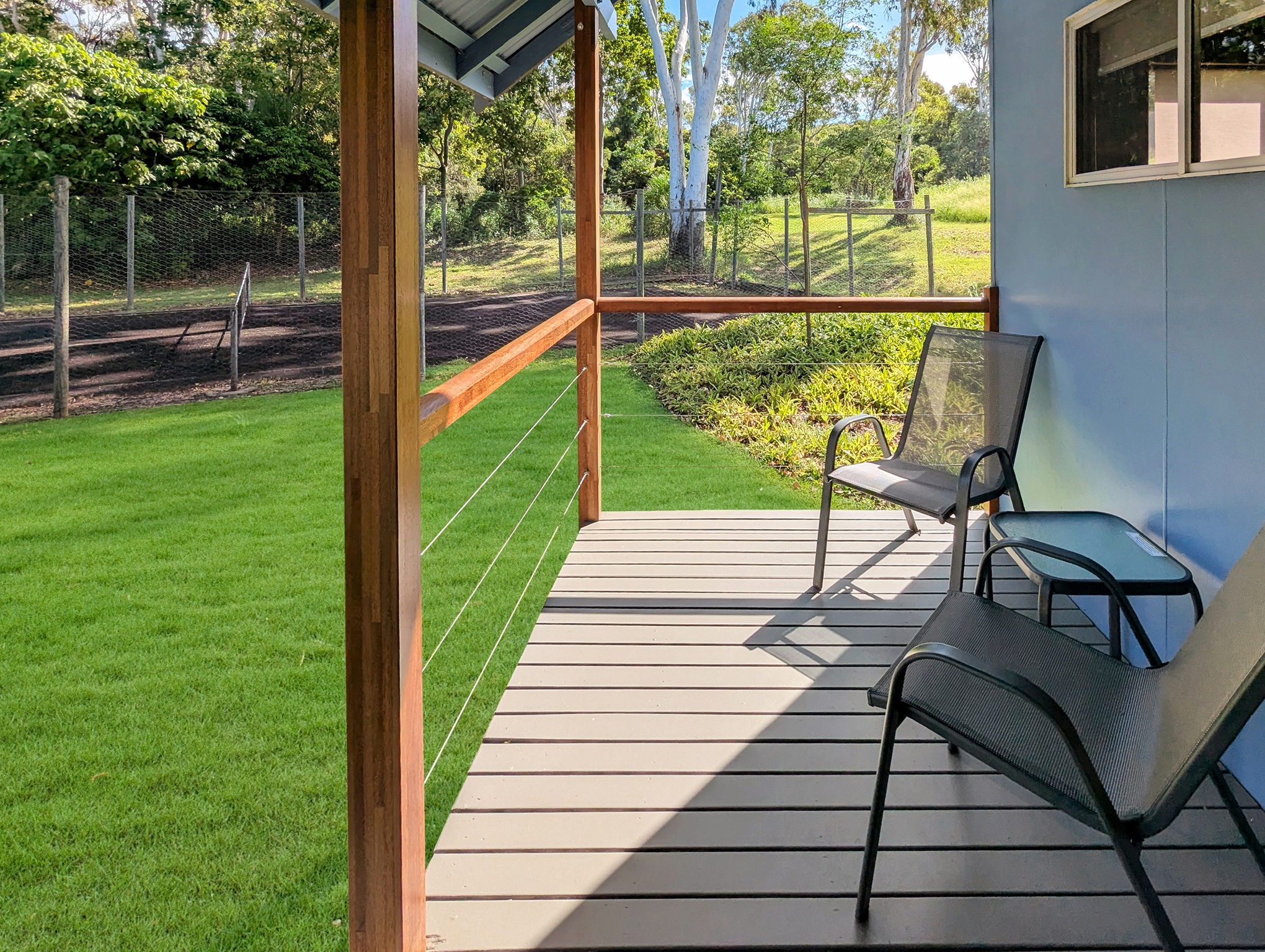 Cabin verandah relaxing view