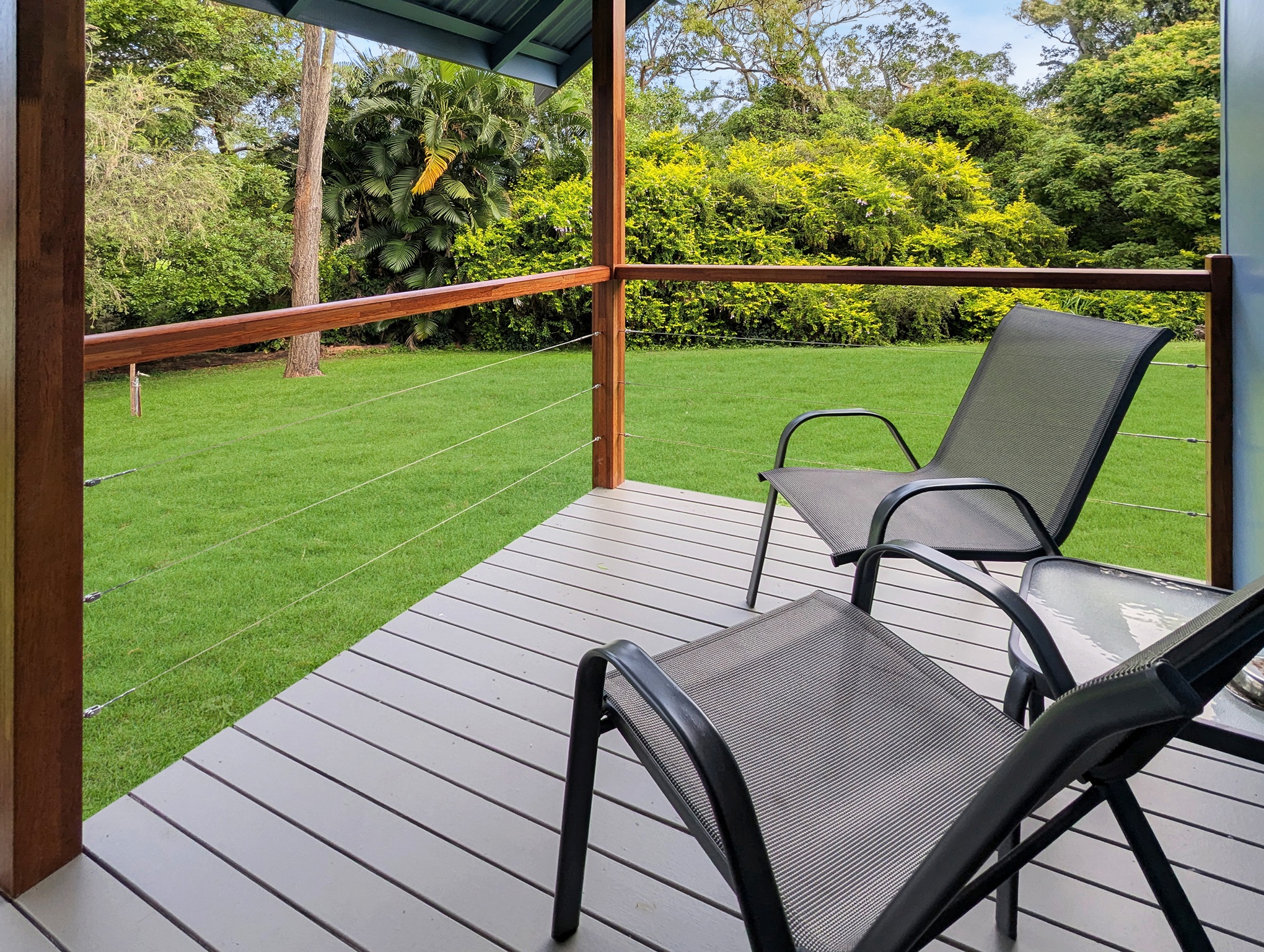 Cabin verandah relaxing view