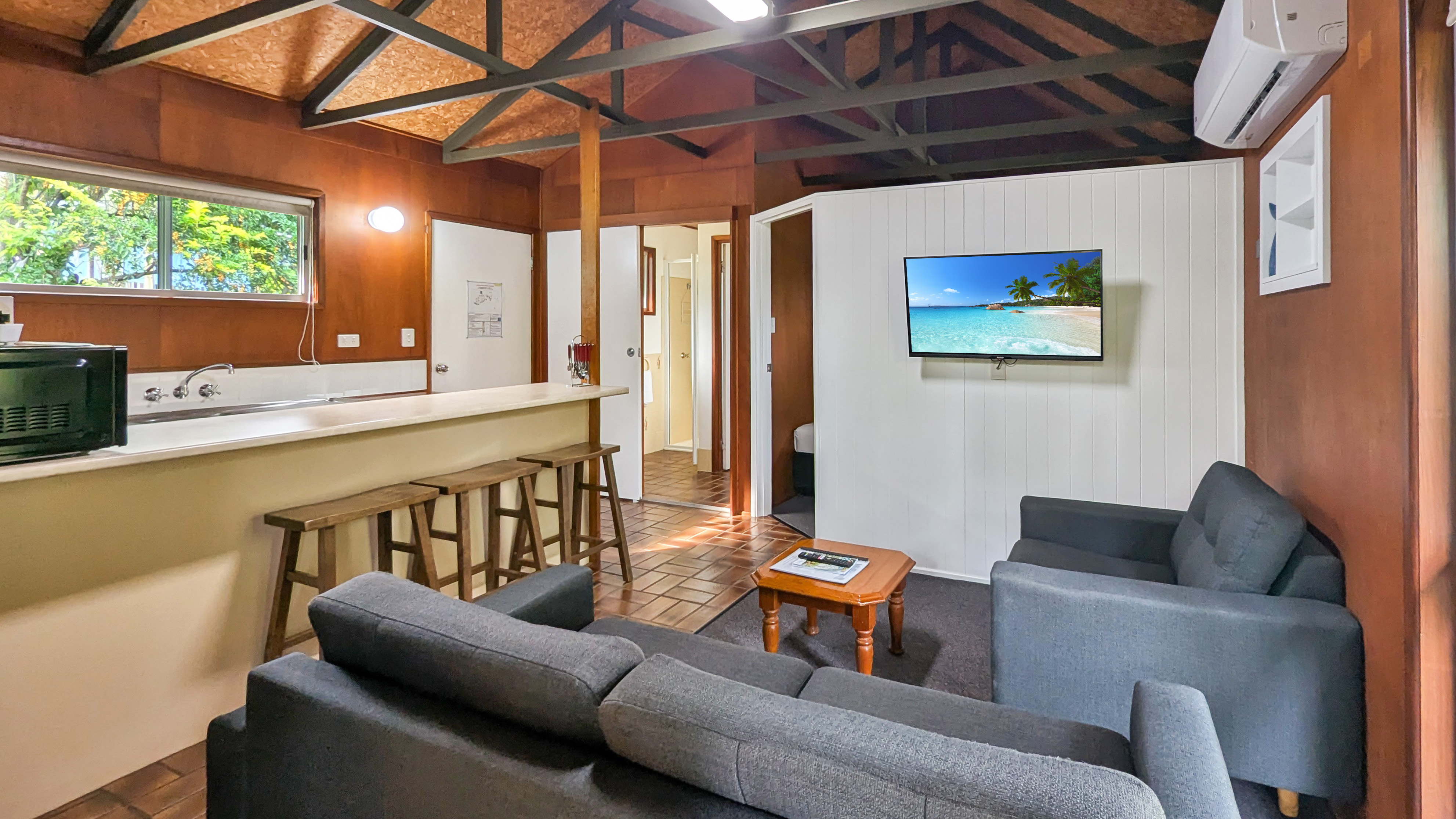 Two bedroom cabin living room