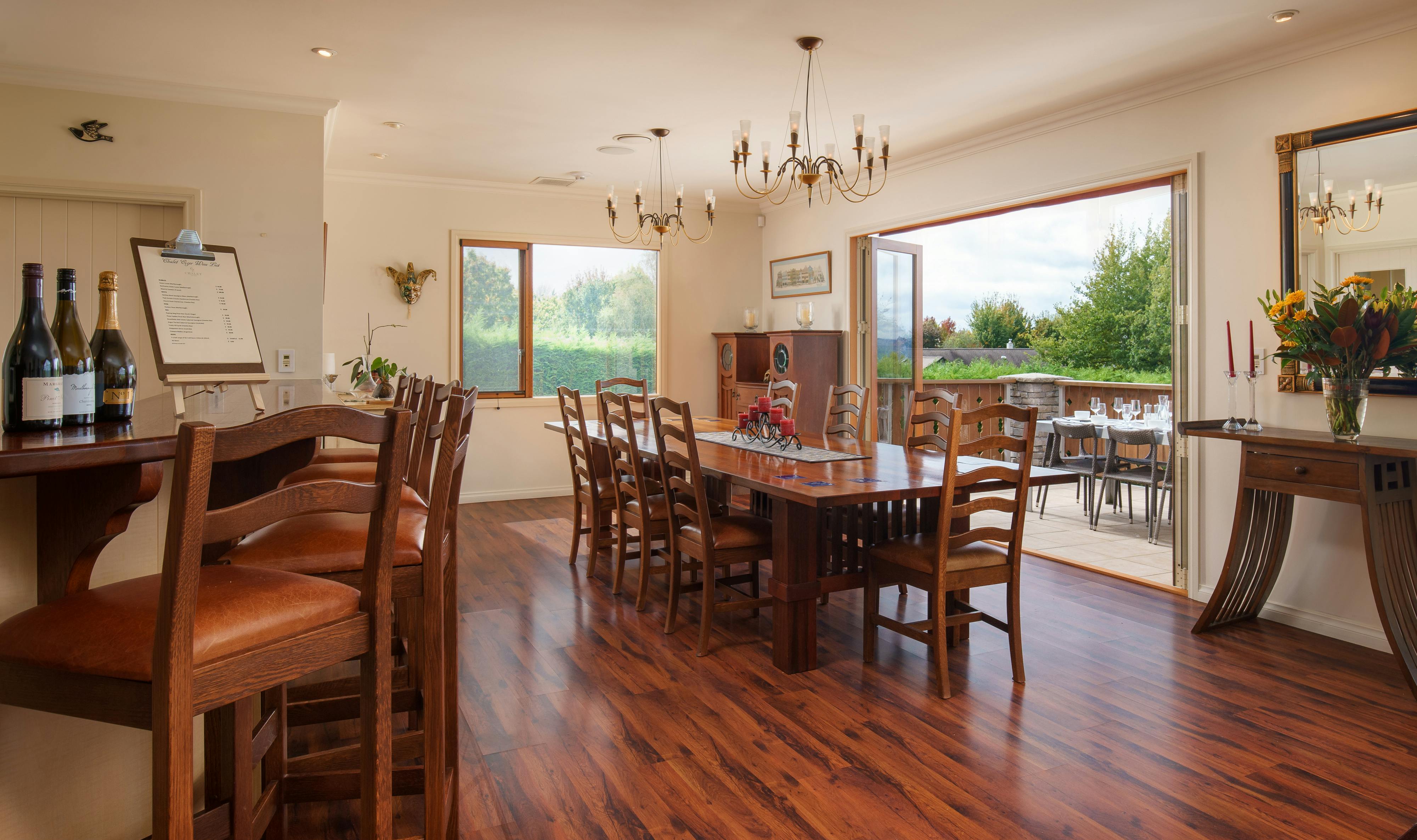 inside and outside dining