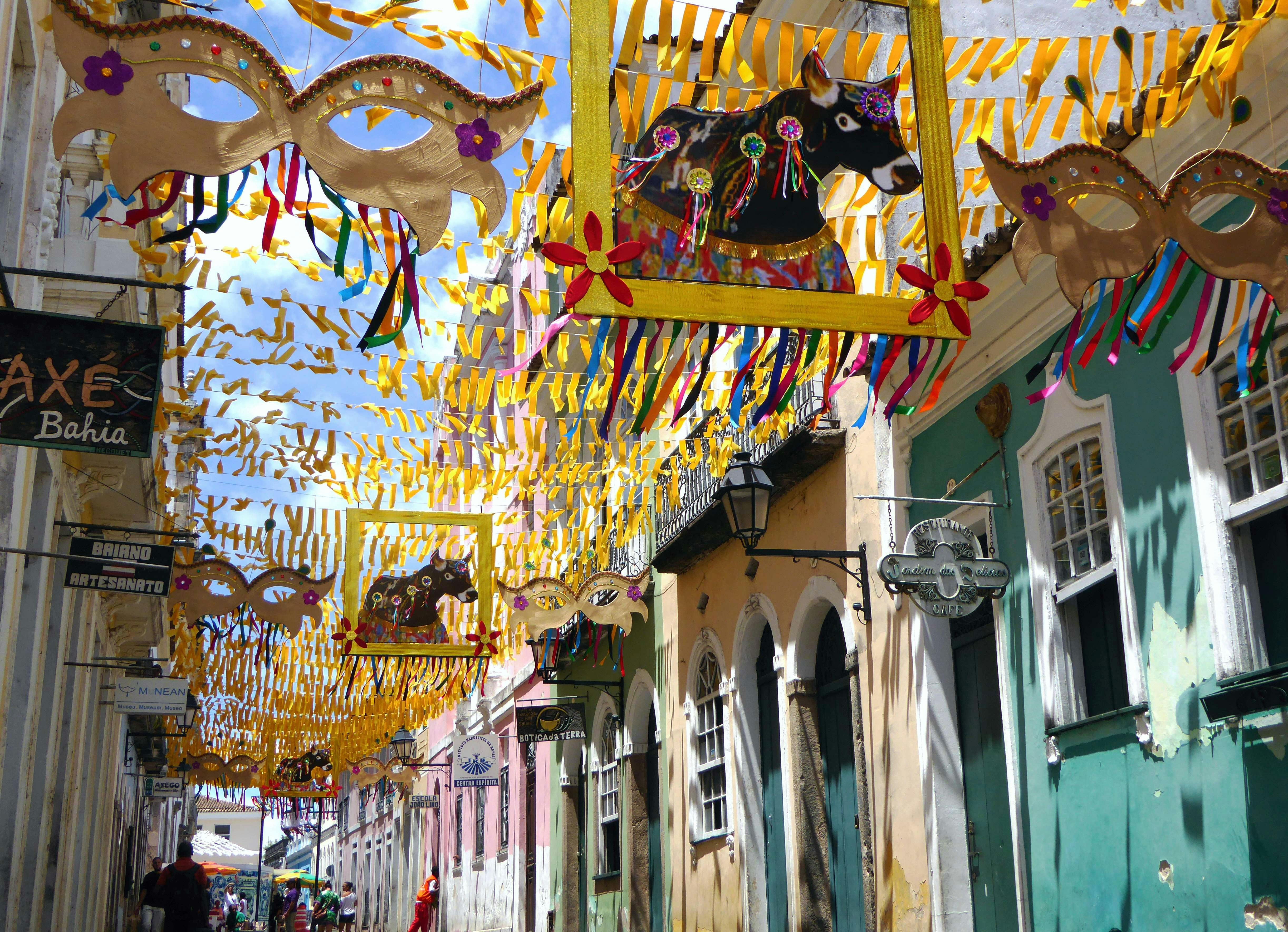 carnaval Pelourinho Salvador de Bahia decoração de rua