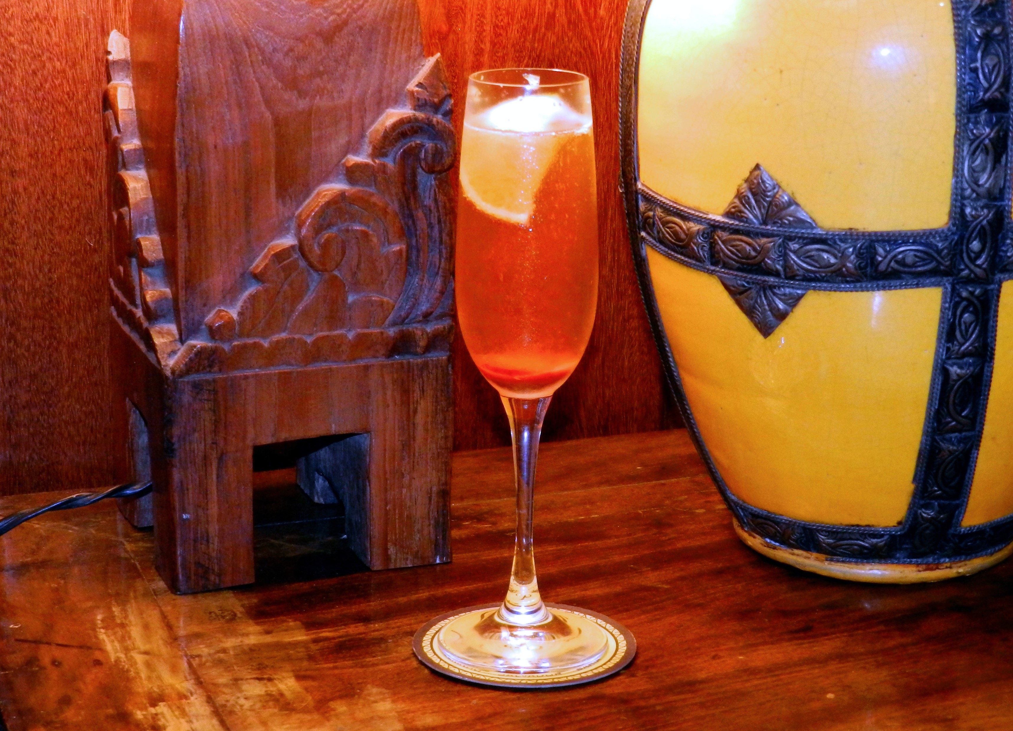 Restaurante Pelô Bistrô Hotel Casa Amarelindo coquetel Champagne Brandy