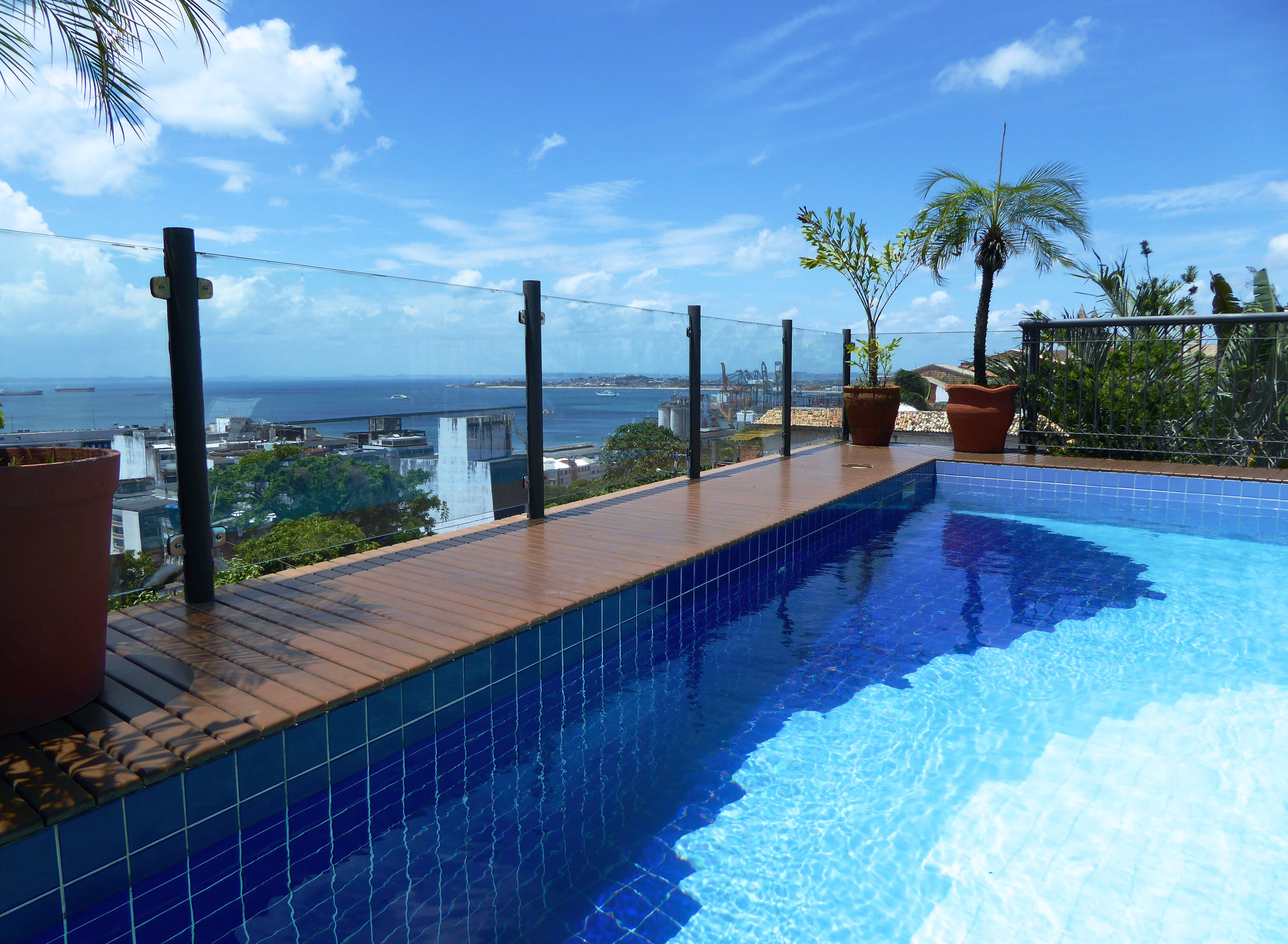Hotel Casa do Amarelindo swimming-pool view over bay