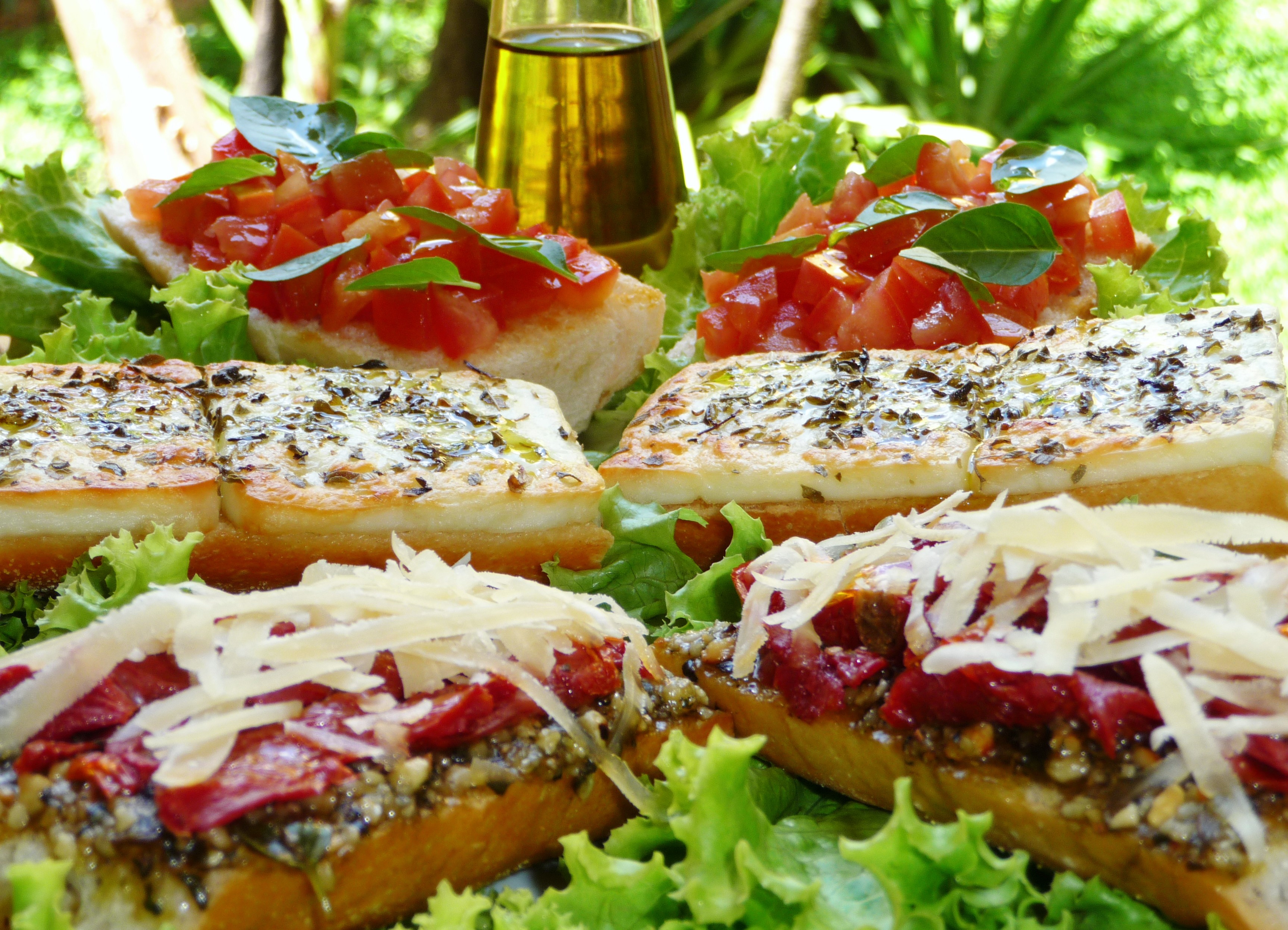 Restaurante Pelô Bistrô variedade de bruschettas